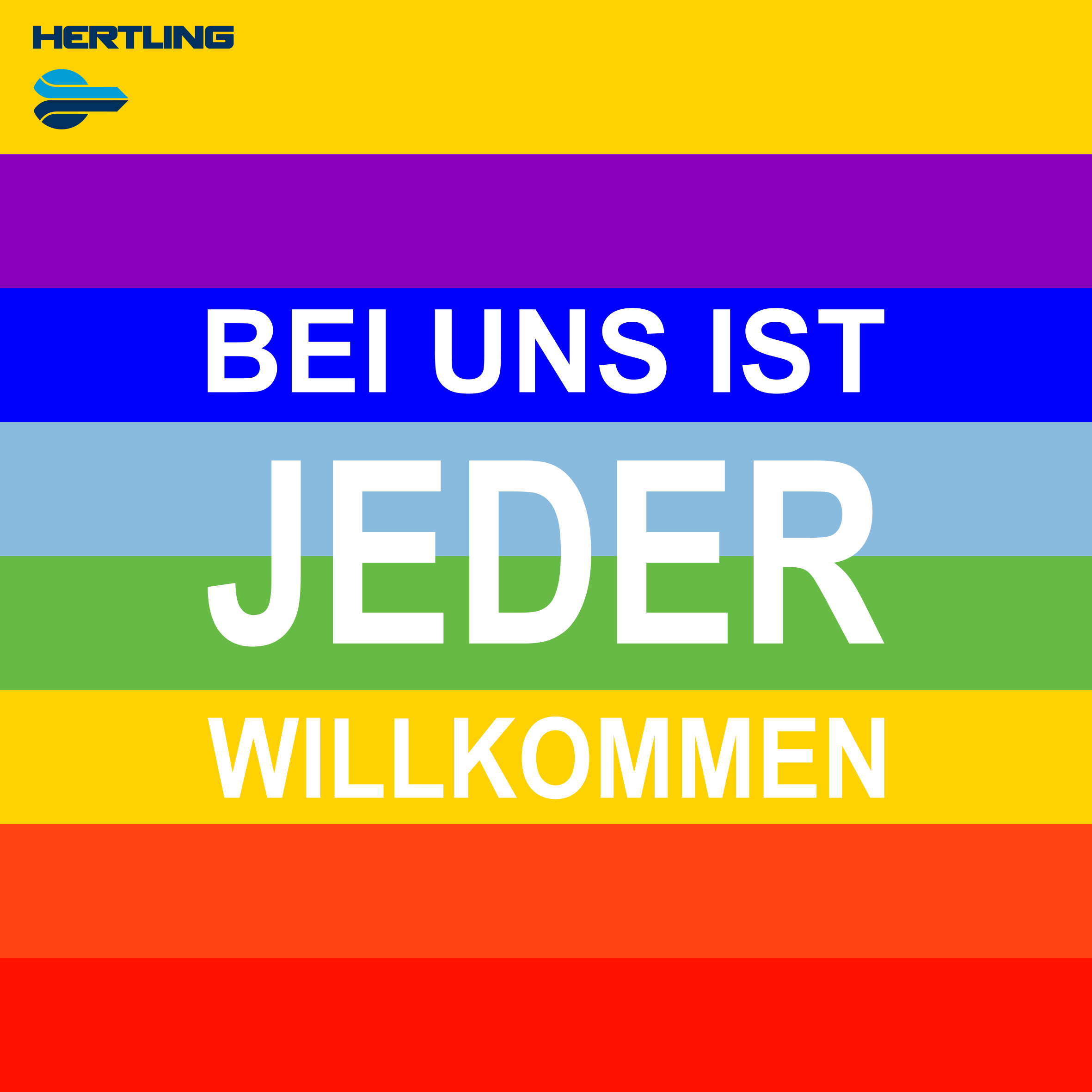 Das HERTLING-Team ist eine wahrlich „bunte“ Mischung! 